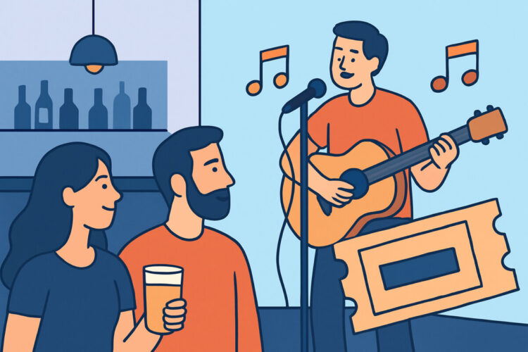 Livemusiikkibaari – keikkaillat ja lipun hinnoittelu